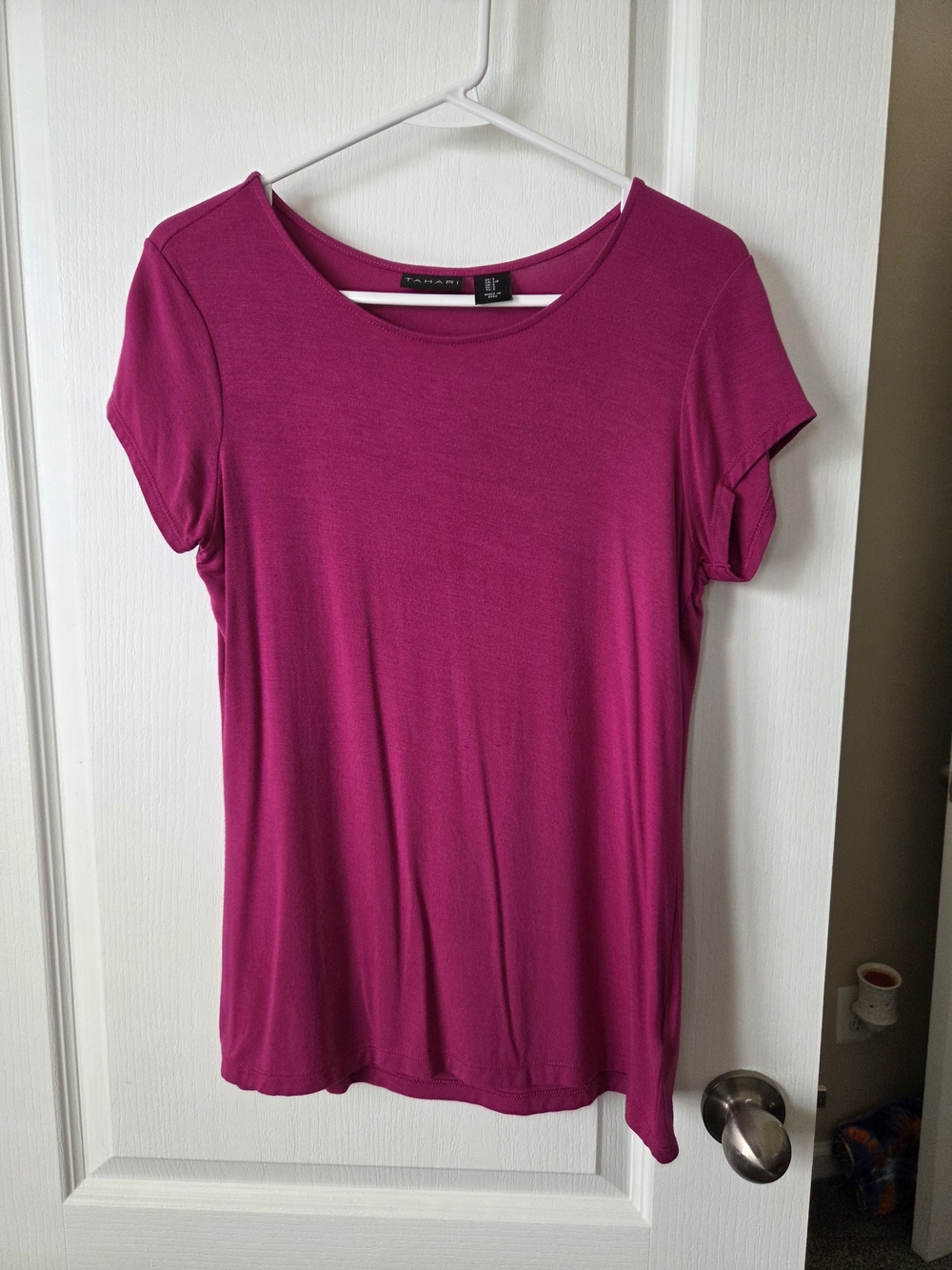 Tahari Short Sleeve Crewneck Tee